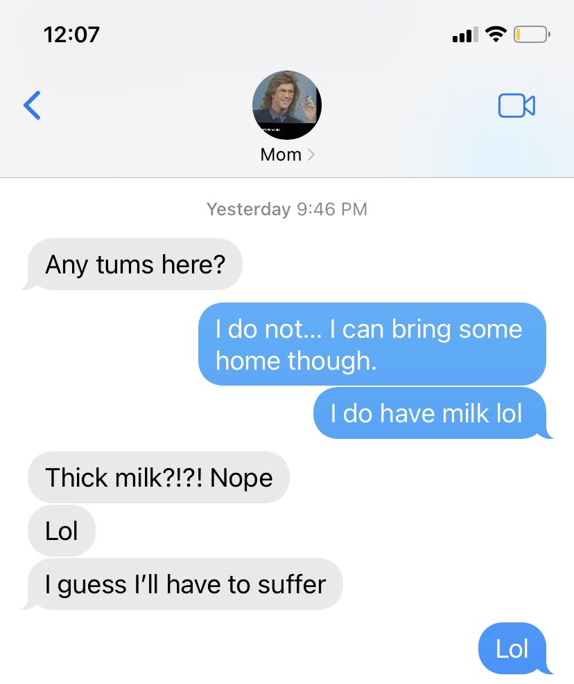 CrimeandtellMae's tweet photo. My mother referring to “Vitamin D” milk as “Thick Milk” had me dying. She prefers skim. 😂 #thesass https://t.co/2qcJ2wsY2I