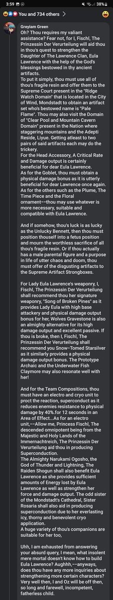 KiezzhaB's tweet photo. THIS FACEBOOK COMMENT IN GENSHIN GROUP IS INSANE IM CRYINF https://t.co/8MHbQ8cmoA