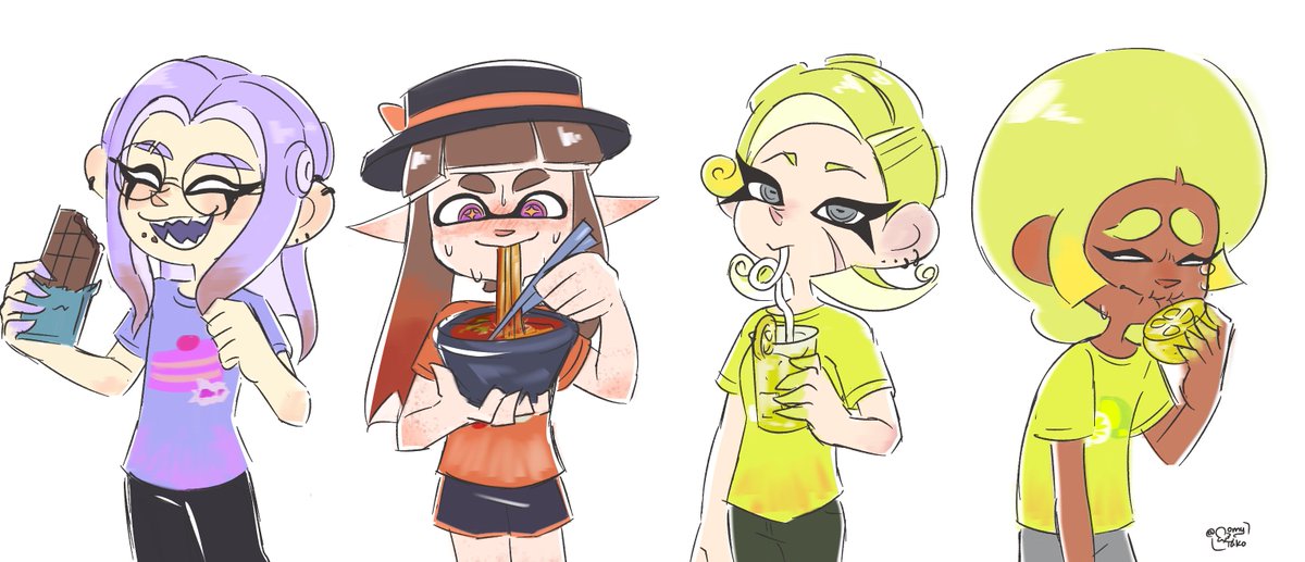 Oomy_tako's tweet photo. i love the ink color of team sweet <3
#Splatoon3 #splatoonfc https://t.co/6NBLrBMVhU