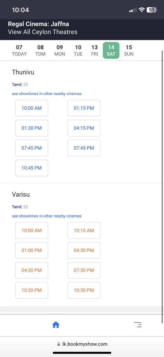 TennyThomas4's tweet photo. Varisu Vs Thunivu Booking Status in Srilanka Jaffna theaters. varisu on fire 🔥 🔥 

#Varisu #VarisuFromJan11 #VarisuPongal #jaffnavarissu #Varisubookinginsrilanka https://t.co/AEdCY9Ynq8