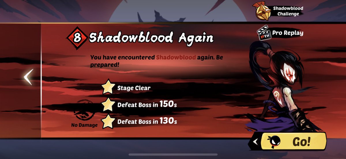 Mr_Csar's tweet photo. @NinjaMustDie_EN 

#NinjaMustDie #ShadowbloodChallenge
#PerfectClear https://t.co/lSyjPmvdYE