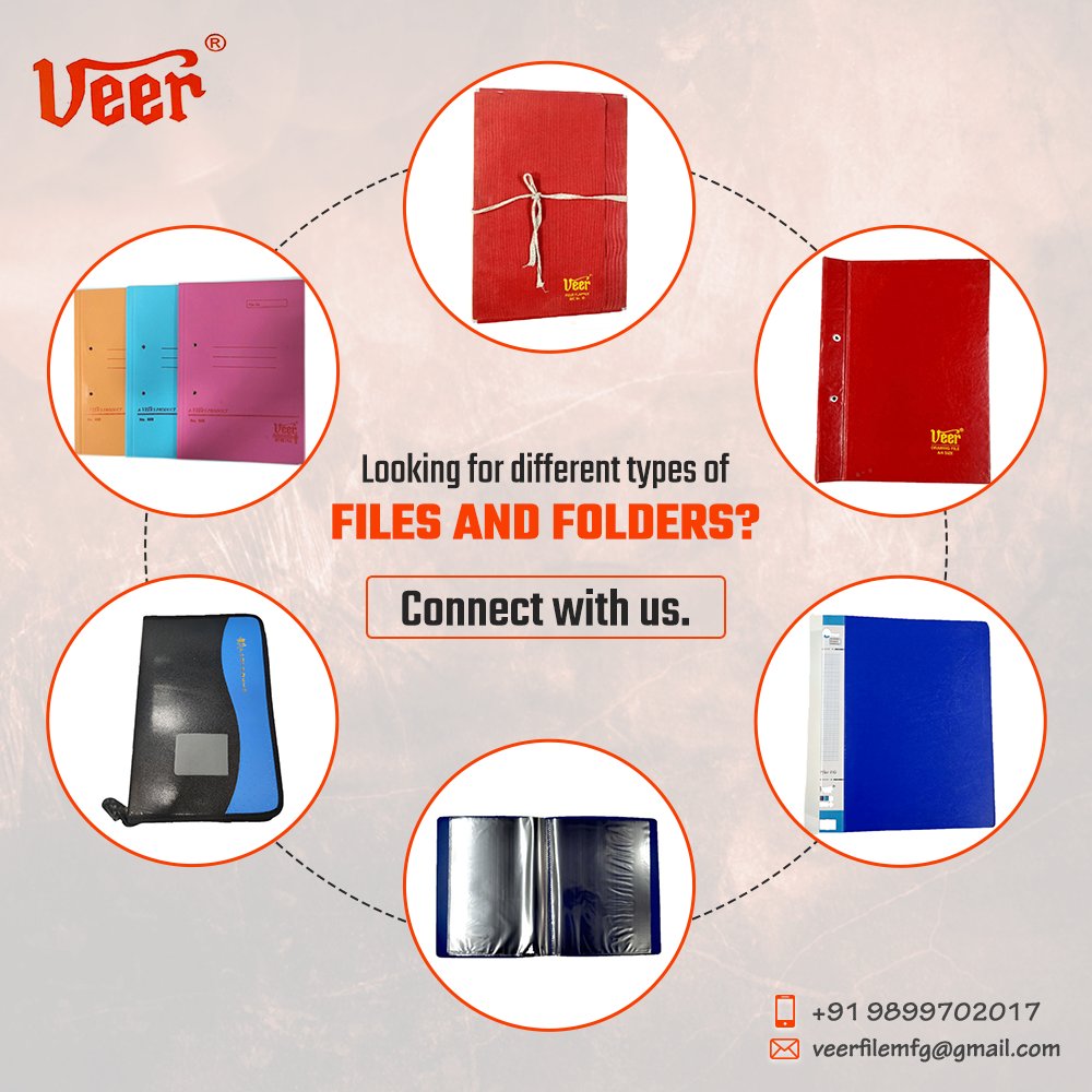 VeerFile's tweet photo. Here are the best quality and wide range of #files and #folders from which you can choose one.
Call:-    09899702017
Email:-  veerfilemfg@gmail.com https://t.co/U5AMDY4yaa