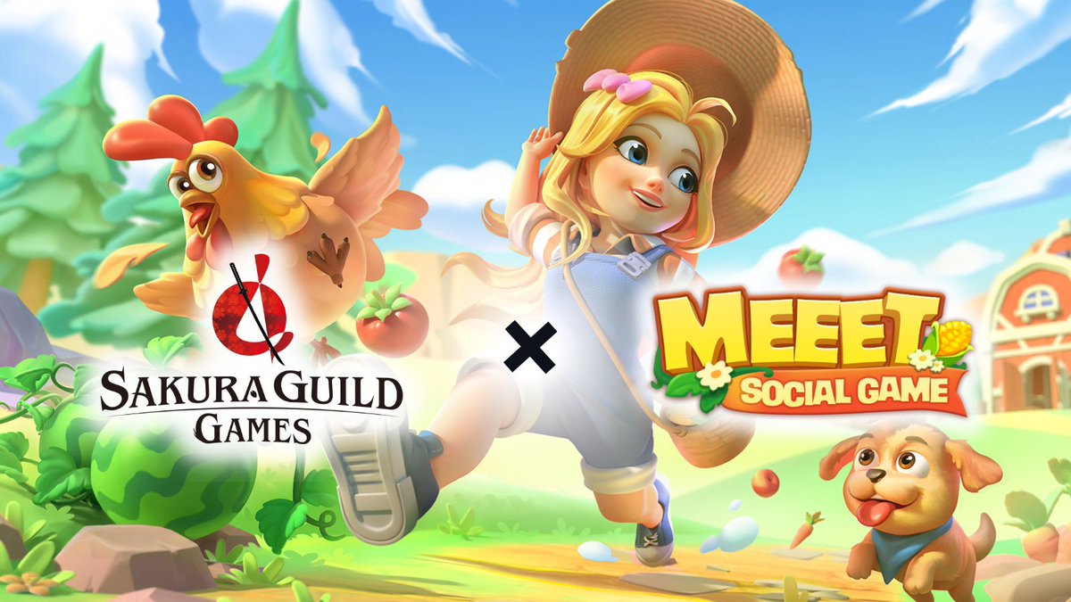 sakuraguild_jp's tweet photo. 🔥SGG x 新コラボ予告🔥
日本で今アツい！GameFiの
#MEEET 
(@MEEETOfficial )
とのコラボが決定しました✨

なんと明日より、ゲームシステムのアップデートを記念したイベントを開催いたします🌸

今のうちにフォローして、続報をお待ちください💗 https://t.co/zh5qGzu0G8