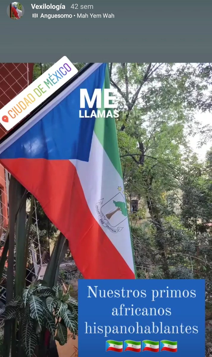Te presumo mi bandera ecuatoguineana, ondeando en un pequeño balcón del barrio de Buenavista en la CDMX.
<a href="/micho_champ/">Micho Nicolás Lemus Villarreal</a>