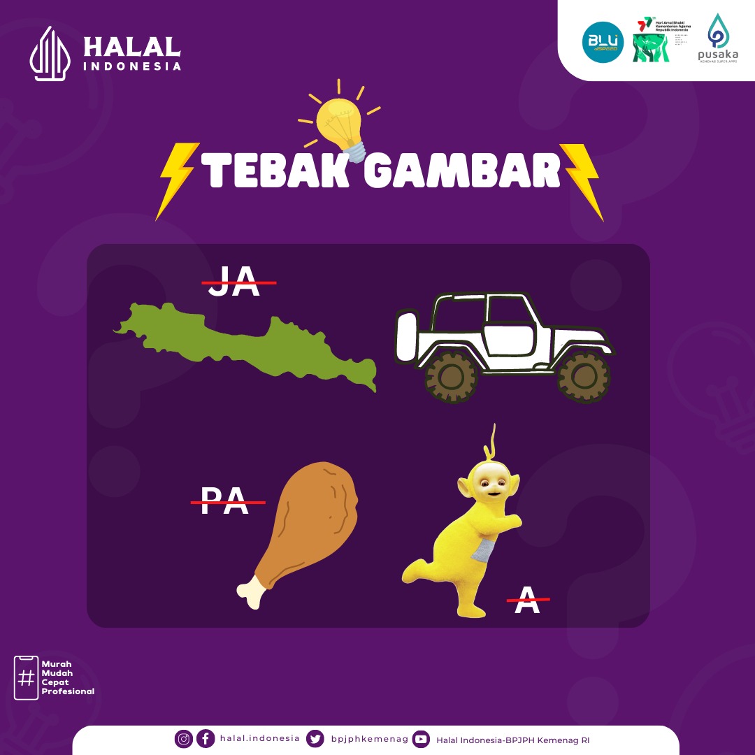 halalindonesia_'s tweet photo. Lagi pada jalan-jalan ? atau lagi nunggu pesenan makanannya? atau lagi jalan sambil makan?
---
Di sela-sela nunggu bisa kali ikutan #tebakgambar ini. Clue nya, ada di tahun 2024 😉
#sehati #halalindonesia #kemenagri #bpjph #selfdeclare #2023 #umk #tebakgambar https://t.co/lodCKb7vxi