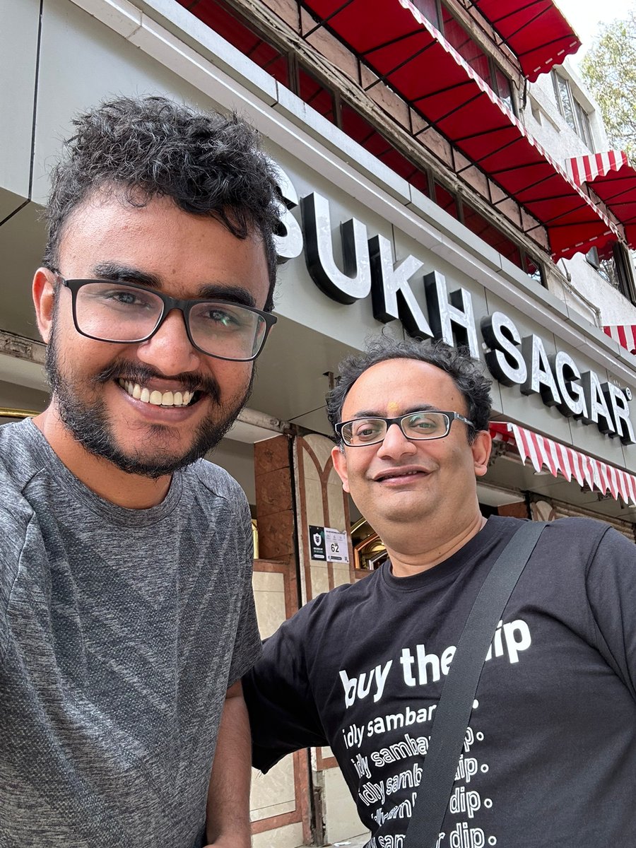 gcmouli's tweet photo. Fantastic morning spent with @pruthvi_p, reminiscing old times at Stayzilla and Travenues. The latter stories are so close to the heart that sometimes some of us even choke up talking about those good times. #dosaWithMouli #memories https://t.co/D27KgV4StW