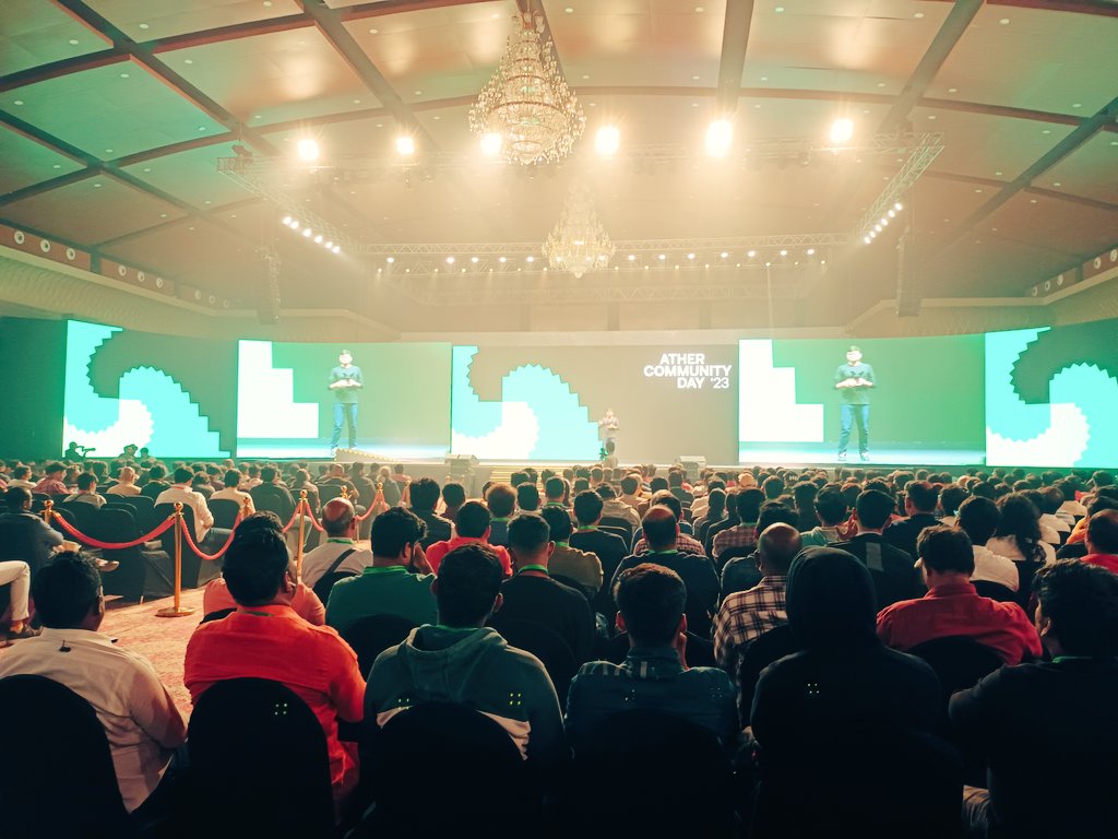atherenergy's tweet photo. Huge #shoutout to the hundreds of folks who turned up for #AtherCommunityDay ✨
To everyone still stuck in traffic, we're rooting for you 💫
#NewYearNewWheee https://t.co/DHBWiTAjY8