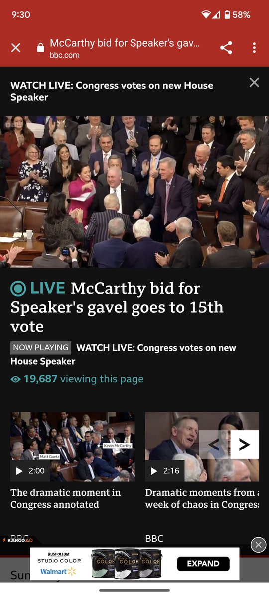 Well that took a while... McCarthy finally got the nod on the 15th try

#SpeakerVote #McCarthy