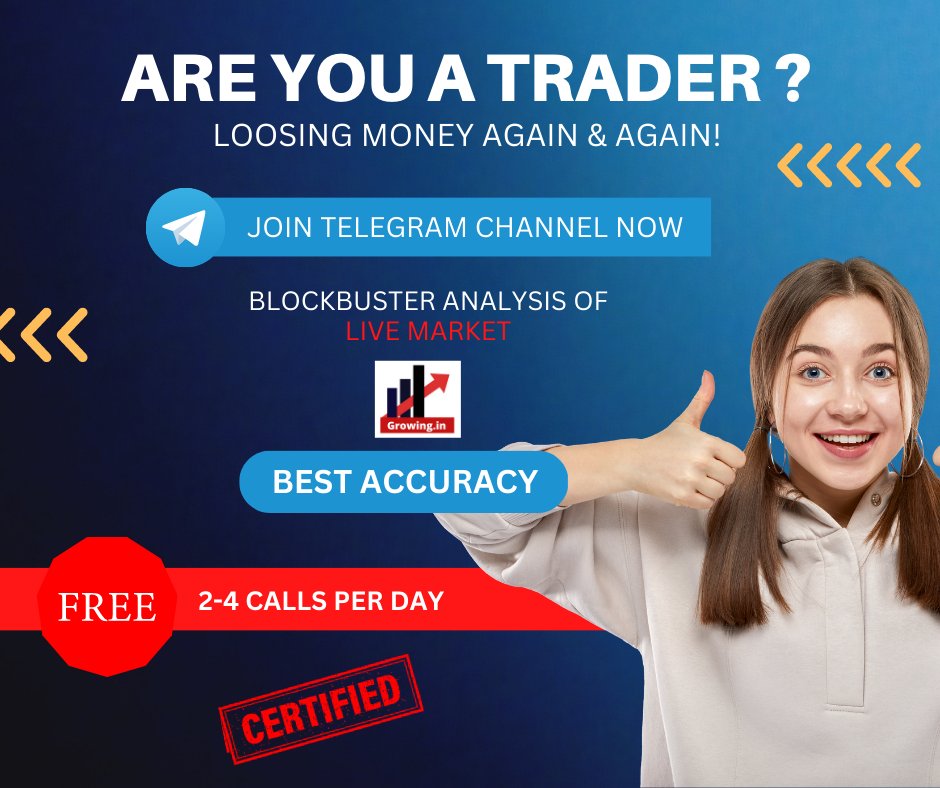 Growing_in_'s tweet photo. Are you a Trader ?📈
Loosing money again &amp; again! 💸
.
👇Join our Telegram channel now! 👇
https://t.co/dQA2PKyUln
.
Blockbuster Analysis of Live Market 📈
.             📊  Best Accuracy 📊
.
#stockmarket #stocktrading #banknifty #Nifty #intradaytrading #intradaytips https://t.co/91VKRxPBdw