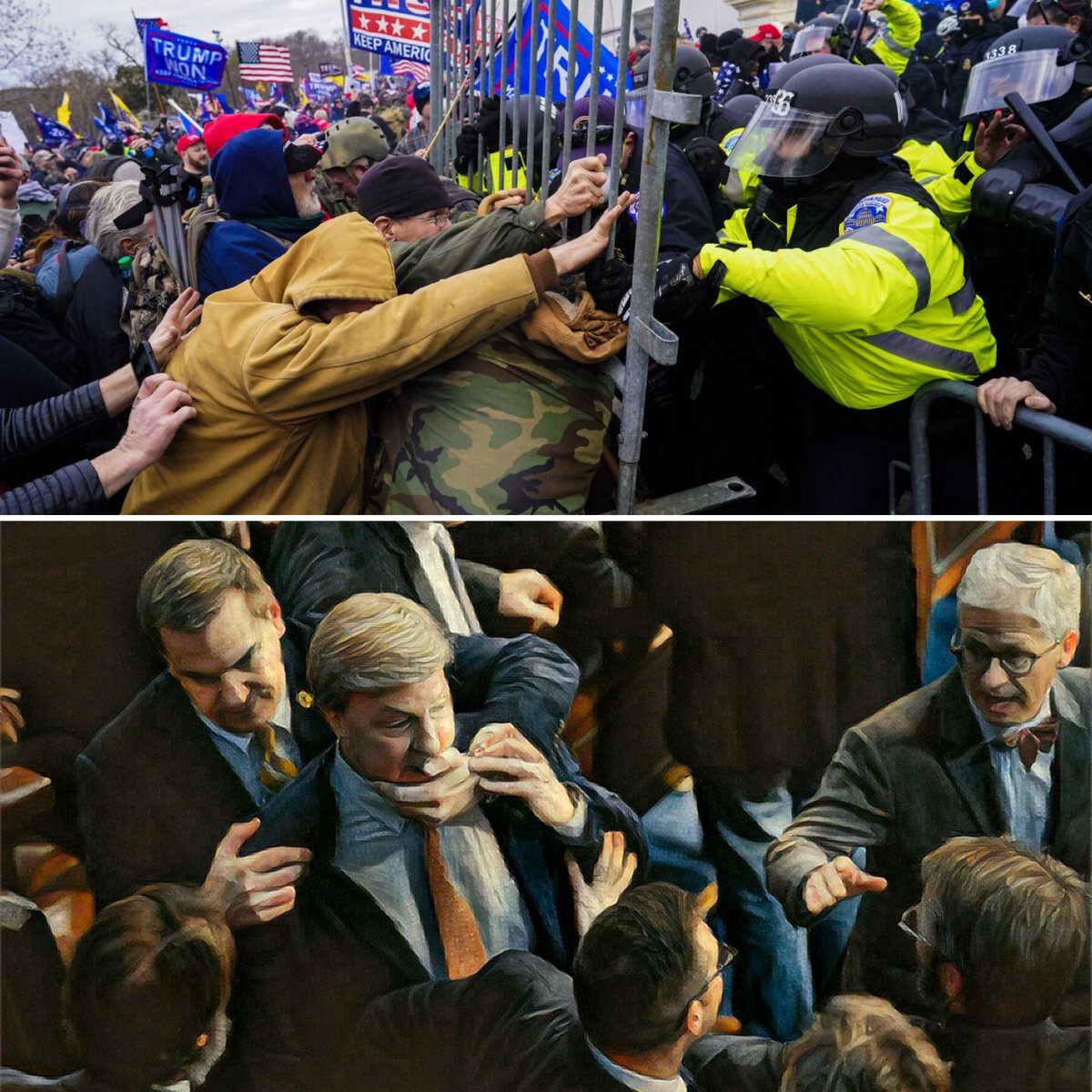 NashIsHere4It's tweet photo. January 6th, 2021
vs
January 6th, 2023 https://t.co/3ndFVU2PAU