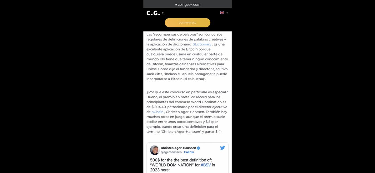 BlogueroDigital's tweet photo. Defina 'Dominación mundial' en @SLictionary
por un premio de $500
¿Qué significa
para ti el término “#WorldDomination”?
Si crees tener
una definición original
para World Domination
participa #SLictionary #WordBounty $500
#CoinGeek
@BitcoinSVtrain
✍️https://t.co/FdXGRtIoSF👈👇 https://t.co/vwmHKqpyX4