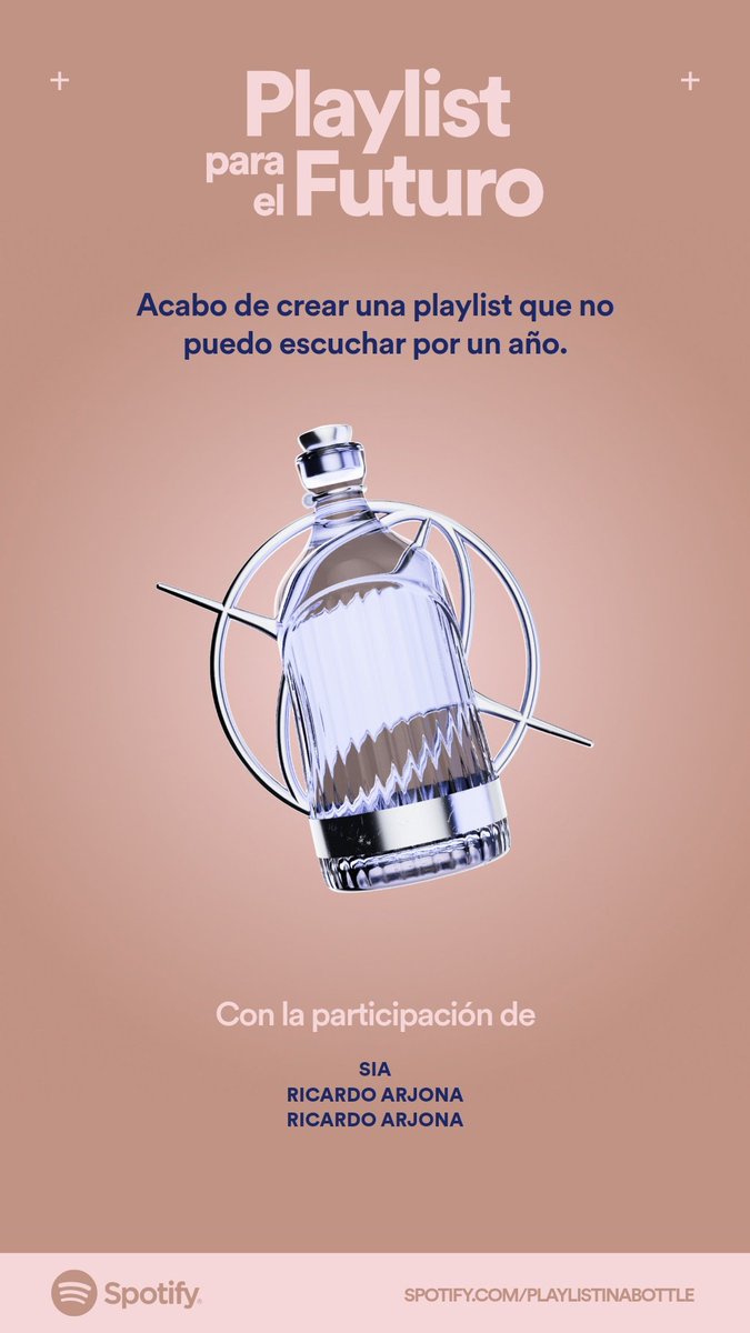 DarwinChF's tweet photo. Acabo de crear una cápsula del tiempo musical que no puedo abrir hasta 2024.
Crea la tuya con Playlist para el futuro de Spotify: https://t.co/oDSDxm6M4E
#PlaylistfortheFuture
https://t.co/sMf2Vf39cR https://t.co/DnQIuyTj37