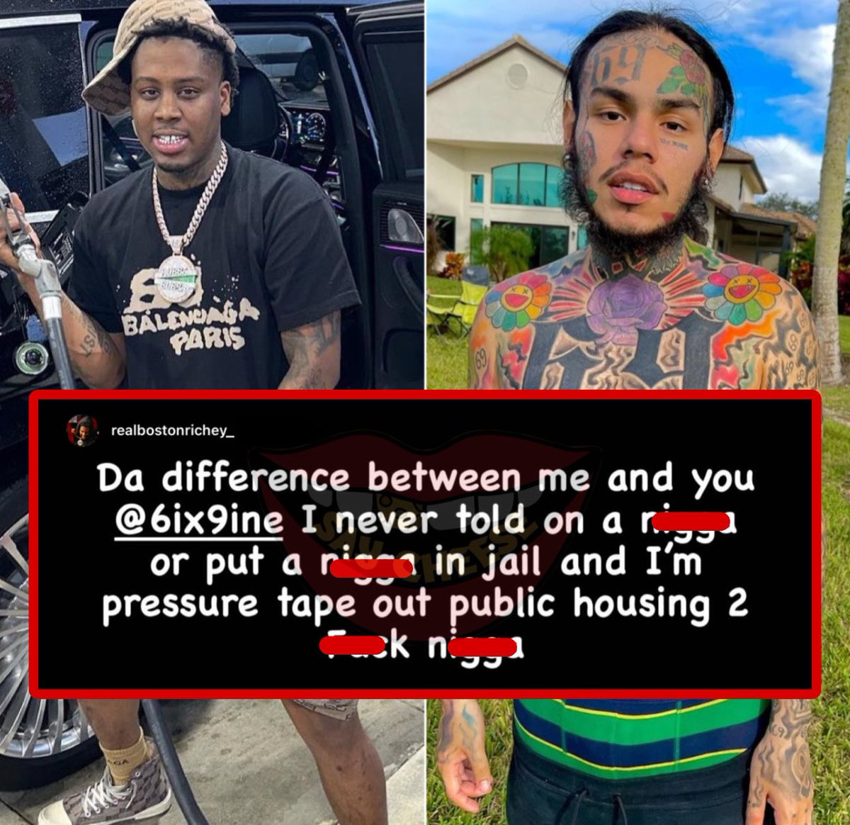 SAY CHEESE! 👄🧀 on Twitter "Boston Richey responds to 6ix9ine “I never