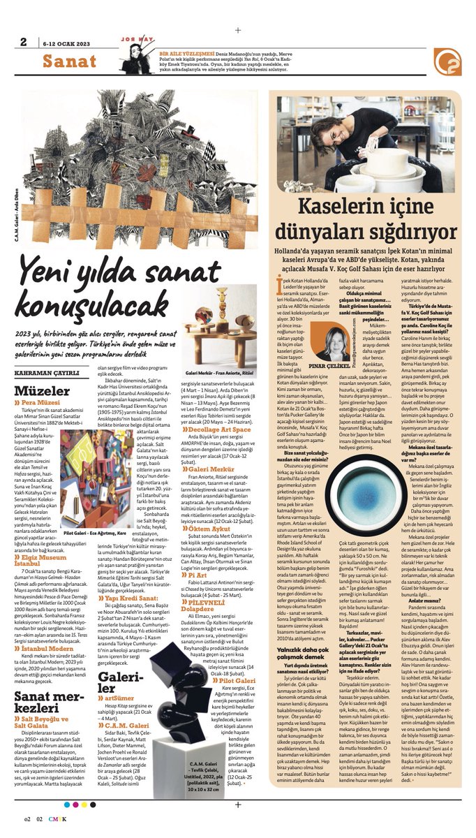 ipek_kotan's tweet photo. Delighted to share my interview Turkish weekly newspaper Oksijen published in this week's edition. I answered questions about upcoming and biggest exhibition in Boston at Pucker Gallery opening in a couple weeks, what inspires me and what it's like to live and work abroad. https://t.co/mWyaaJkFl2