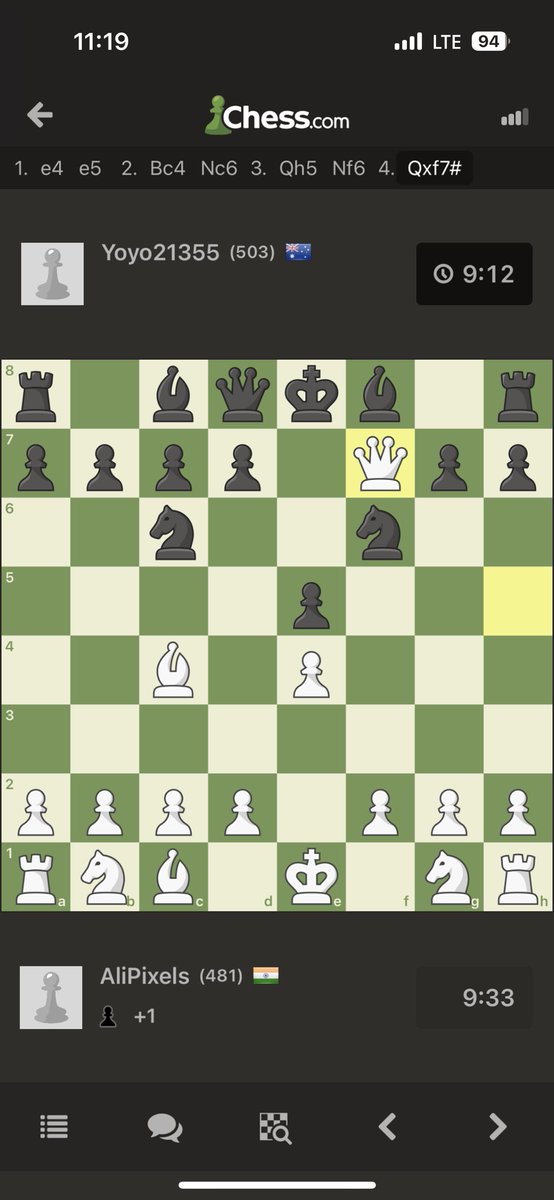 Checkmate in 4 moves 🥱