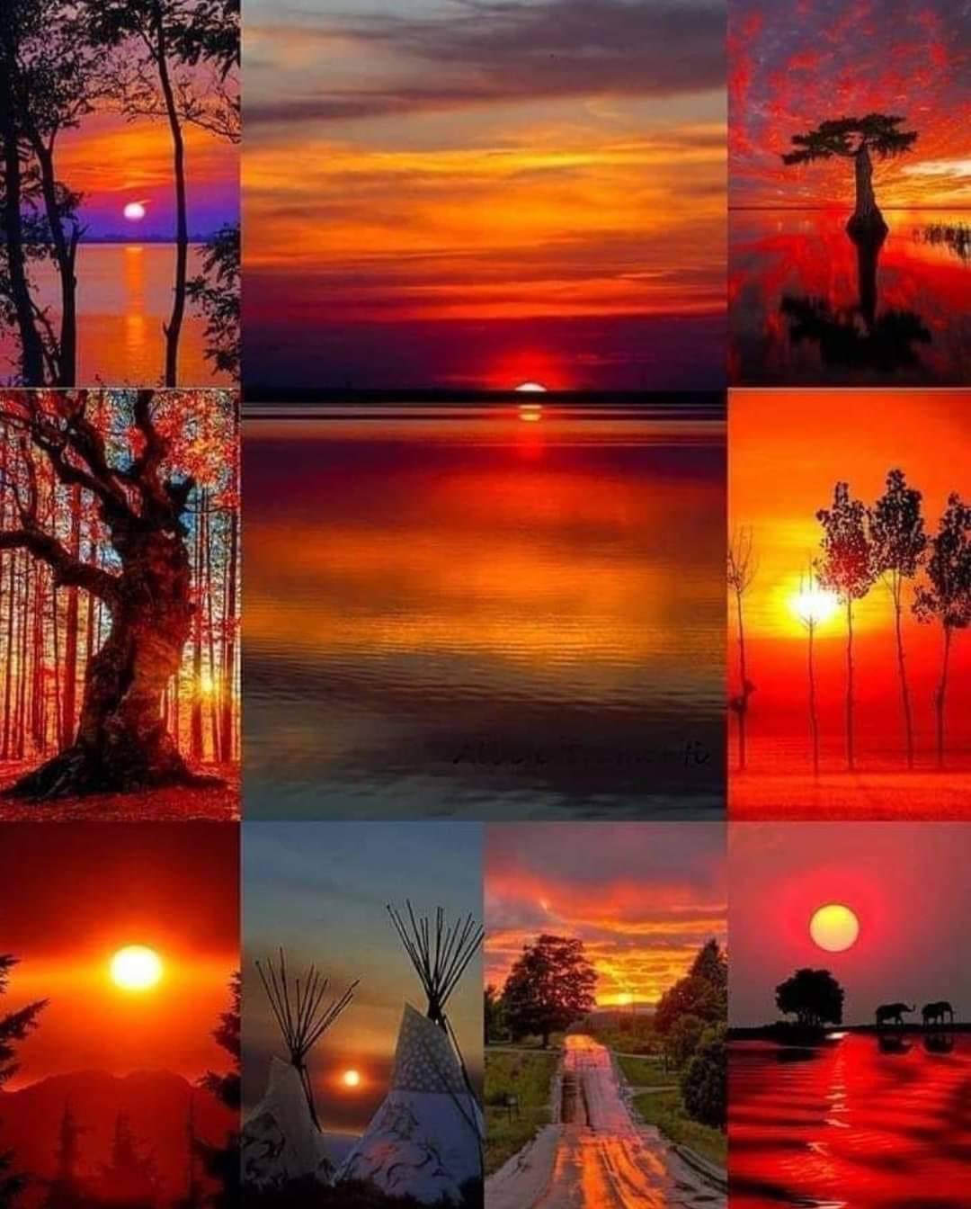 Эстетики коллажи закат