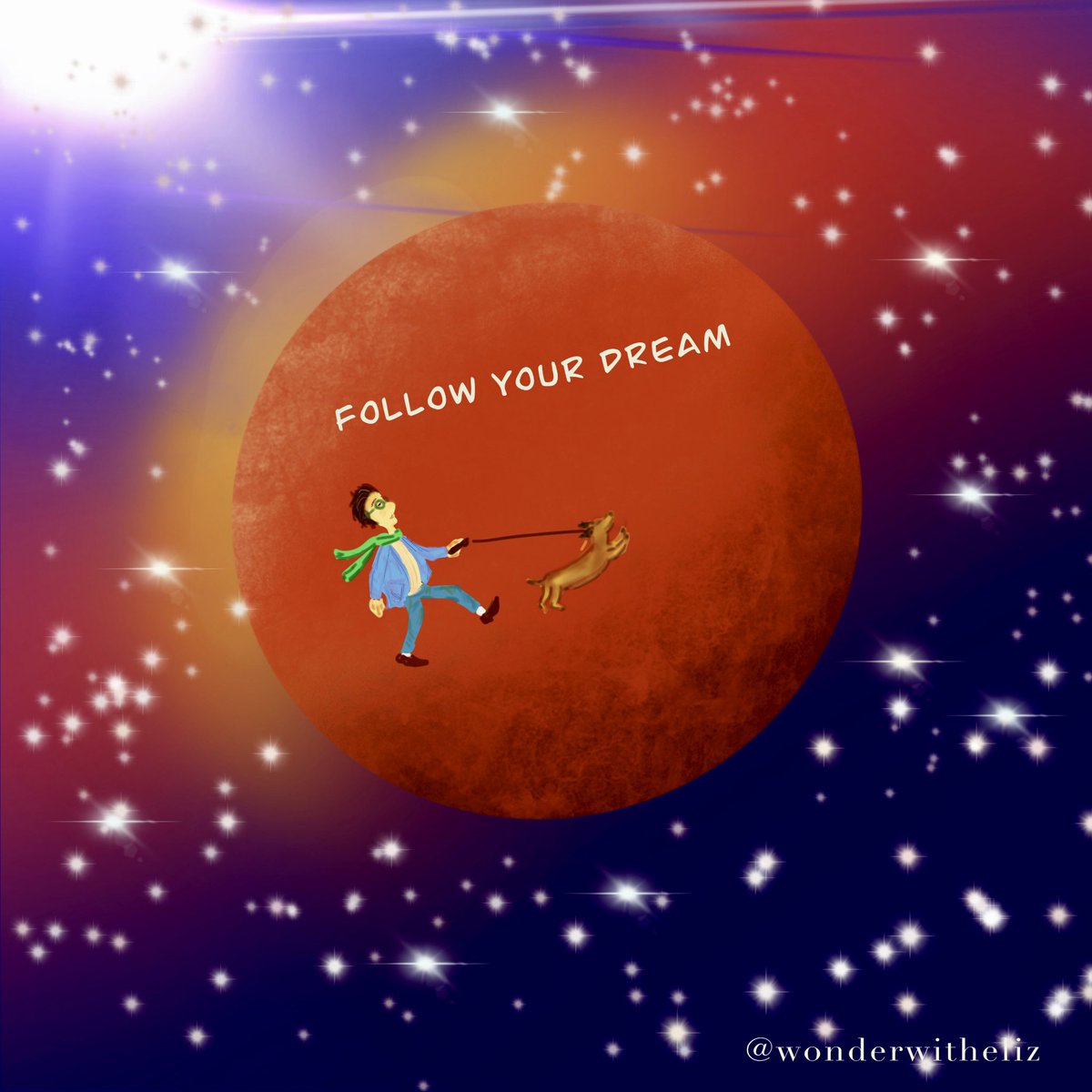 I feel I have stepped out to new exposures this new phase of my life. Cherishing my life now at the same time, to catch what I have lost, and setting new dreams. It is never too late. I hope this will encourage some of you too! Don’t give up!💕 
#NFTCommunity #dream #digitalart