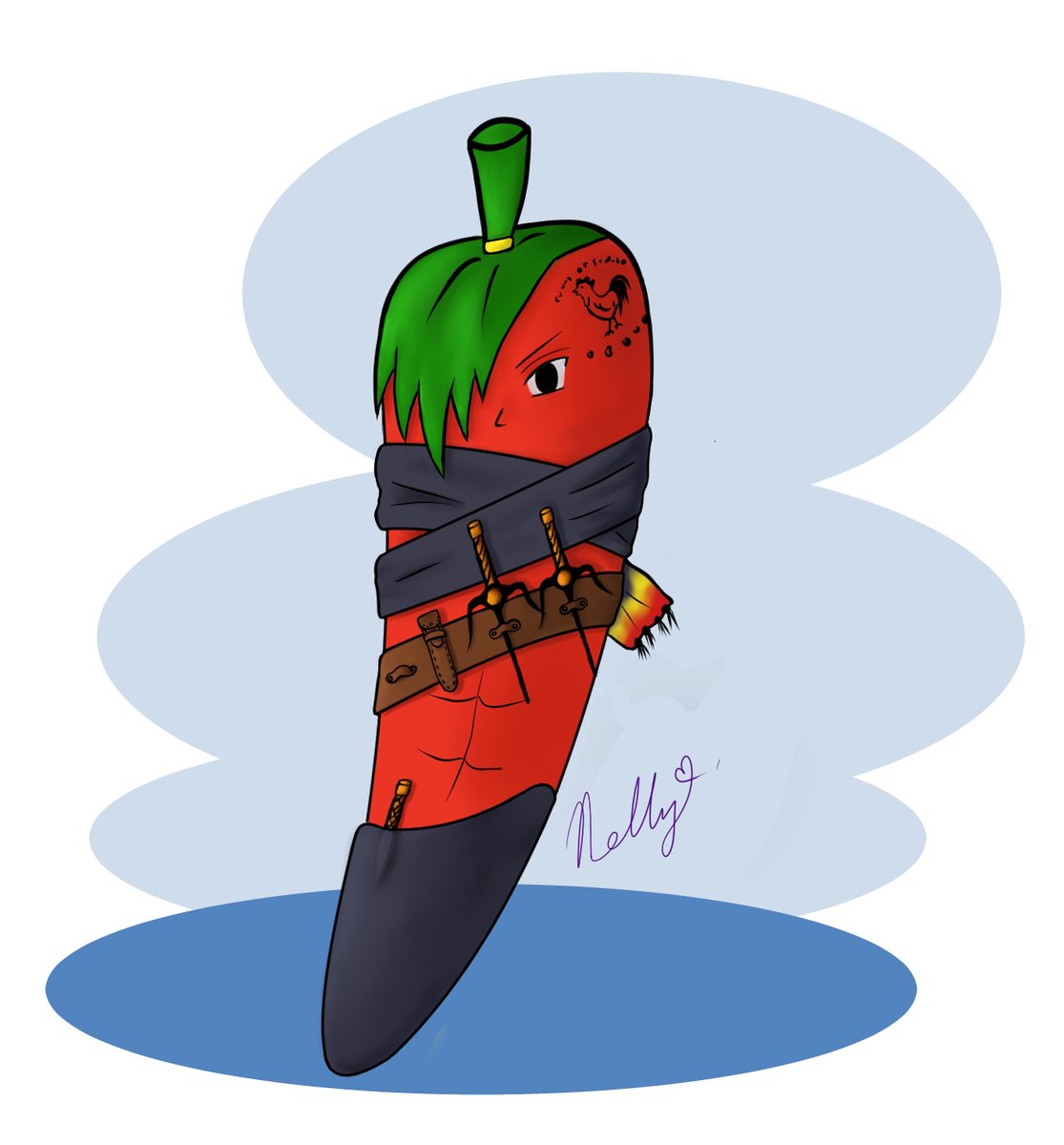 LunellaVT's tweet photo. I give you, Peter "The Ghost" Pepper! Rogue of The Warriors of Brine!!! #warriorsofbrine #art #digitalart https://t.co/7FQCyDC4sm