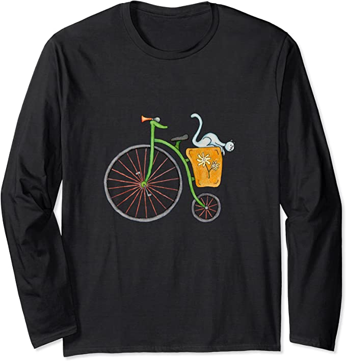 ArtworksMestres's tweet photo. ヴィンテージグリーンバイクに乗った青い猫。 長袖Tシャツ https://t.co/Z1Q3cxcCk3 #Amazon via @Amazon #cat #bike #Amazonタイムセール祭り https://t.co/7cNLIIrcwY