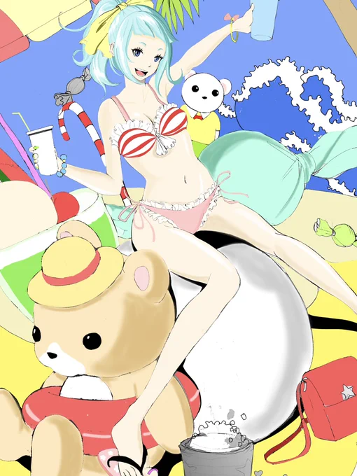 トロピカールWip久しぶりにスマホで描くとすごーーい時間かかりますわぁ〜〜#イラスト#イラスト好きな人とつながりたい #絵描きさんと繫がりたい #illustraion 