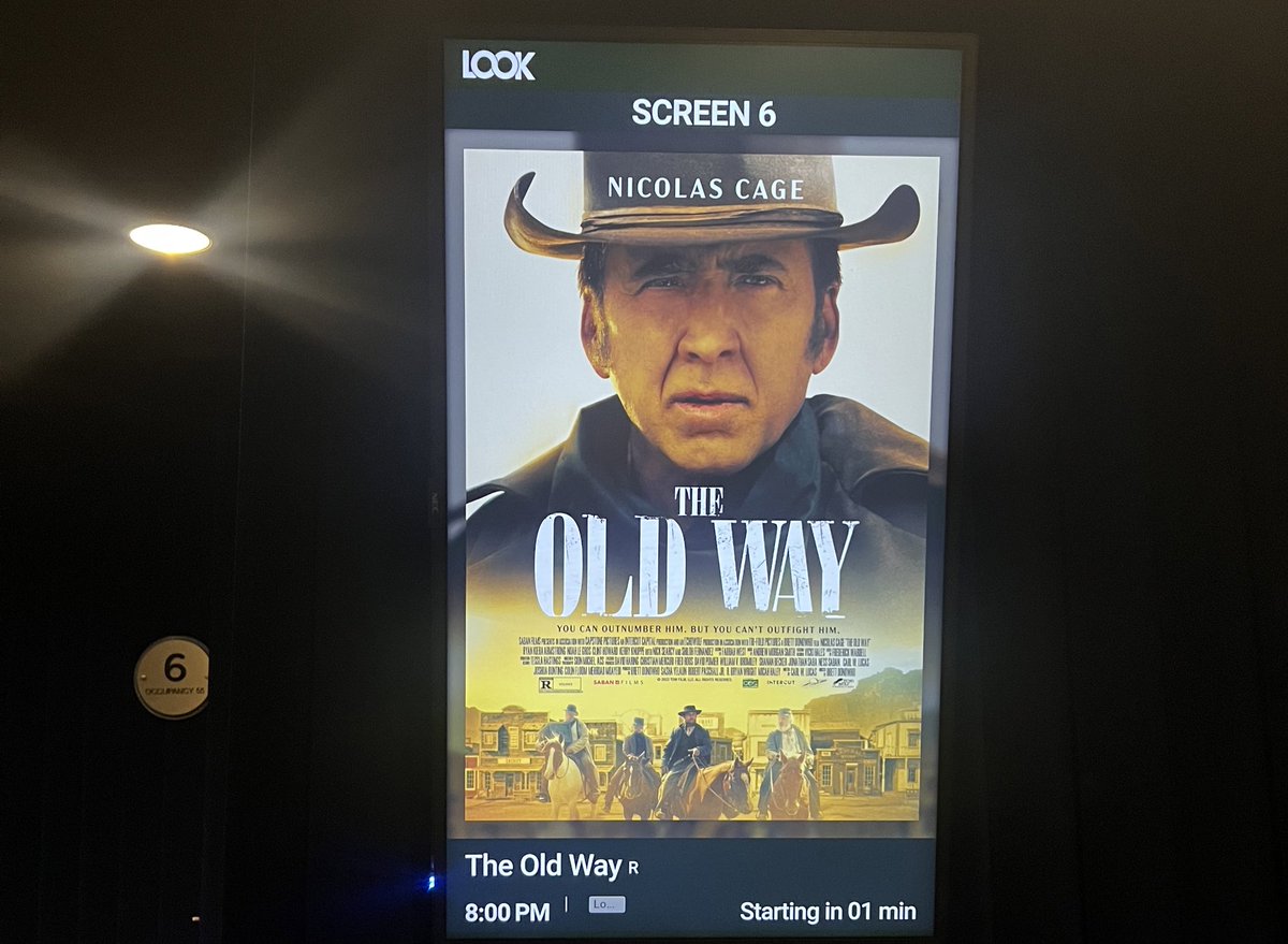 Had to go see the latest Nicky Cage western 🐴🌵 <a href="/theoldwaymovie/">The Old Way Movie</a>
