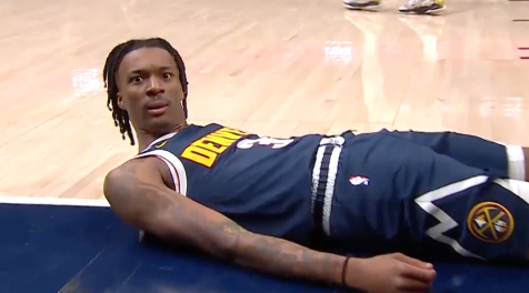 ForTheWin's tweet photo. Bones Hyland's hilarious reaction after making this wild layup might be the NBA meme of the season https://t.co/TyFFQAQsb0 https://t.co/2uvavZgLKE