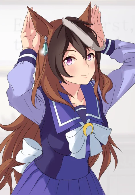 【色塗り途中】ぴょん!#ウマ娘プリティダービー #シンボリルドルフ 