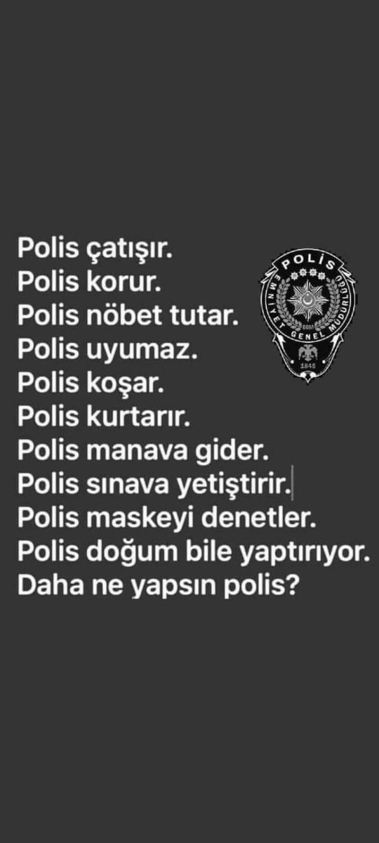 Hulia94285309's tweet photo. #PolisinHakkıYeniyor https://t.co/H7tIJSRvsL