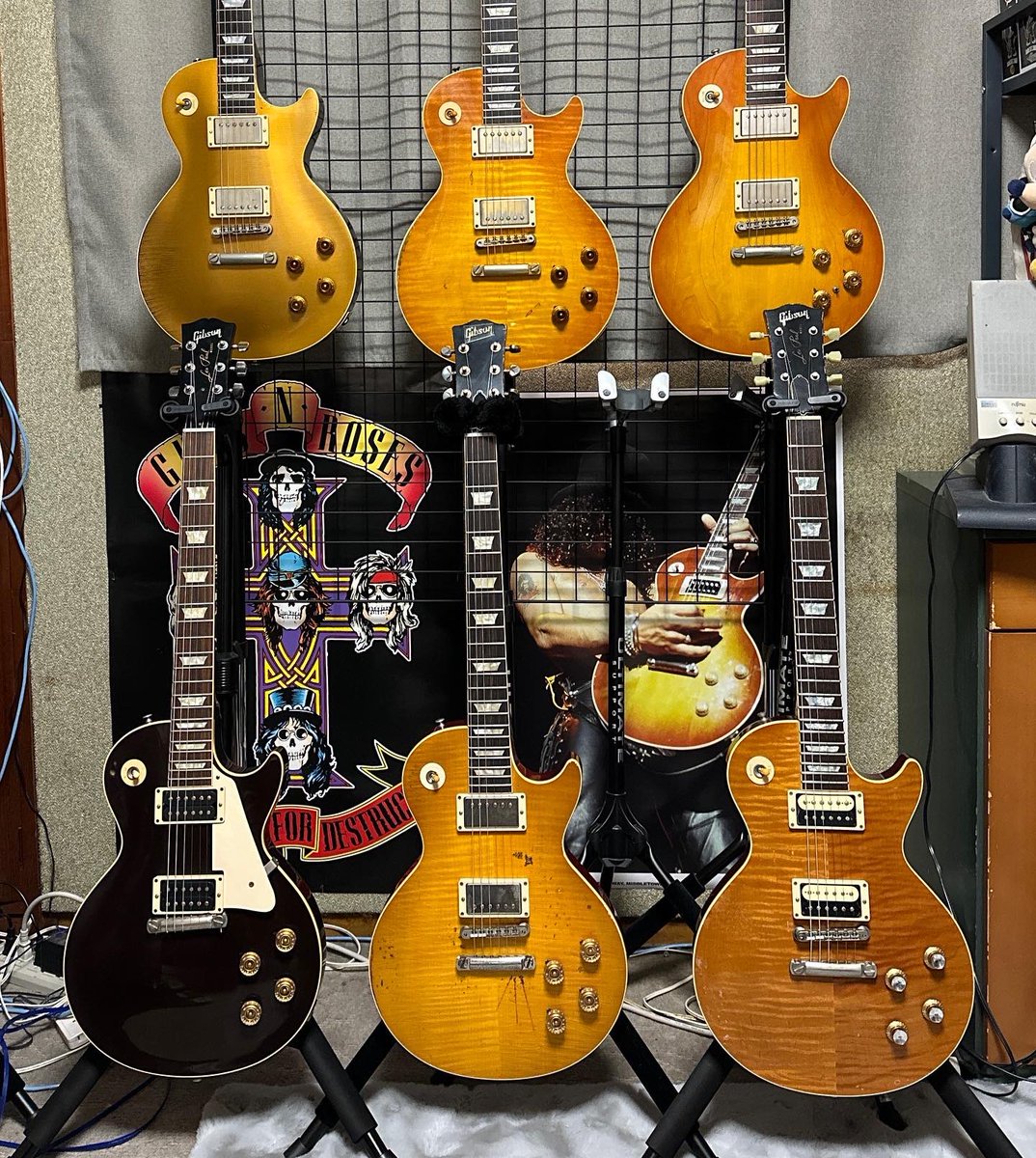 gibson custom shop slash AFD  aged & signed
gibson custom shop jeff beck oxblood
gibsoncustom shop paul kossoff aged
gibson custom shop dickey betts aged
gibson custom shop warren haynes les paul
gibson custom shop gary rossington aged
 #全日本機材に腕が見合っていない会2023