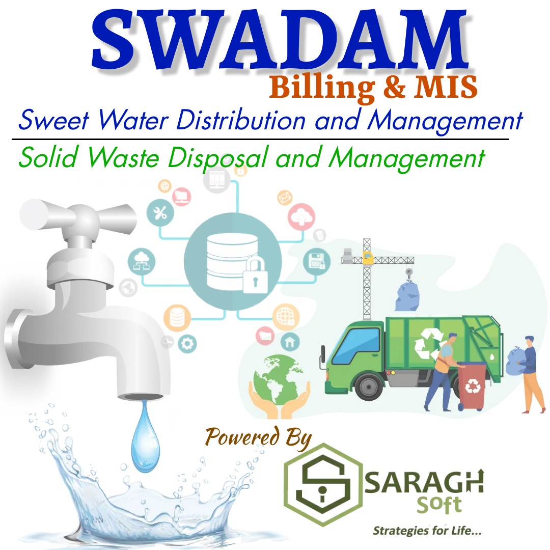 saraghsoft's tweet photo. #SWADAM - The billing &amp; MIS solution exclusively for local body governments such as Grama Panchayats, Town Panchayats and Municipal corporations.

So far, this helped for hassle-free digitization of the water &amp; solid waste billing management in 30+ Grama Panchayats.

#Saraghsoft https://t.co/uRlSY6tulT