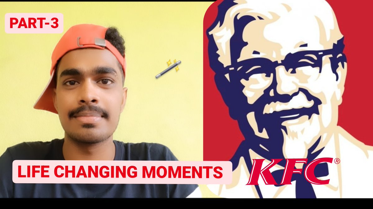 Life changing moments part 3 video released on YouTube #assaultvibes channel. Hope you all love it😊👍
youtu.be/Ou3C-wCpk9U

#lifechangingmoments #colonelsanders #kfc #inspiration #nevergiveup #motivation