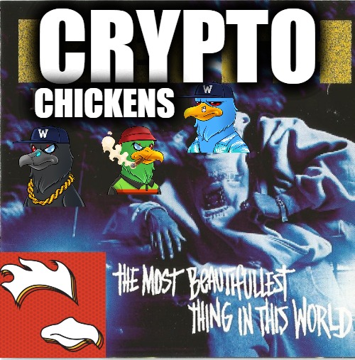 Hands down we got the art.🎨And it's Beautiful!!
#NFT #NFTs #NFTCommunity #NFTartwork #chickens #hiphop #Memes