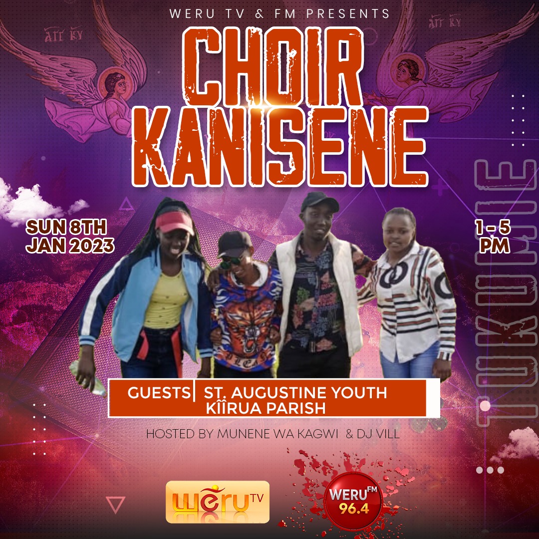 Wa Kagwii (@wakagwii) on Twitter photo #Choir_Kanisene
<a href="/VilltheAtom/">Deejay Vill</a> and I <a href="/WaKagwii/">Wa Kagwii</a> are back kesho <a href="/WeruTV/">Weru TV</a> <a href="/WeruFM964/">Weru FM</a> Wish you a blessed,productive and prayerful year 2023.
Get your dancing shoes and space ready.
#Epiphany_Sunday
<a href="/SocratesSalesio/">Thuranira Salesio Socrates</a> <a href="/djkaboom254/">kaboom</a> <a href="/hon_kiroria/">Hon Mugambi Kiroria</a> <a href="/chiefkiumbe13/">chiefkiumbe</a> <a href="/Jkkuura1/">Joseph K. Kuura</a> #Choir_Kanisene
<a href="/VilltheAtom/">Deejay Vill</a> and I <a href="/WaKagwii/">Wa Kagwii</a> are back kesho <a href="/WeruTV/">Weru TV</a> <a href="/WeruFM964/">Weru FM</a> Wish you a blessed,productive and prayerful year 2023.
Get your dancing shoes and space ready.
#Epiphany_Sunday
<a href="/SocratesSalesio/">Thuranira Salesio Socrates</a> <a href="/djkaboom254/">kaboom</a> <a href="/hon_kiroria/">Hon Mugambi Kiroria</a> <a href="/chiefkiumbe13/">chiefkiumbe</a> <a href="/Jkkuura1/">Joseph K. Kuura</a>