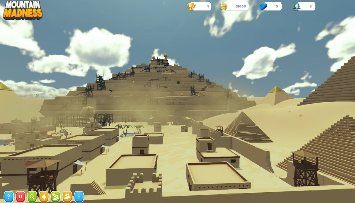 mountainmadgame's tweet photo. It's #screenshotsaturday, and I'm working on the next level, a pyramid under construction.

#rpg #casualgaming #IndieGame #unity3d #gamedev #madewithunity #indiedev #indiegamedev #gamedevelopment #gamedesign #indiegames https://t.co/nnn75aVKYq
