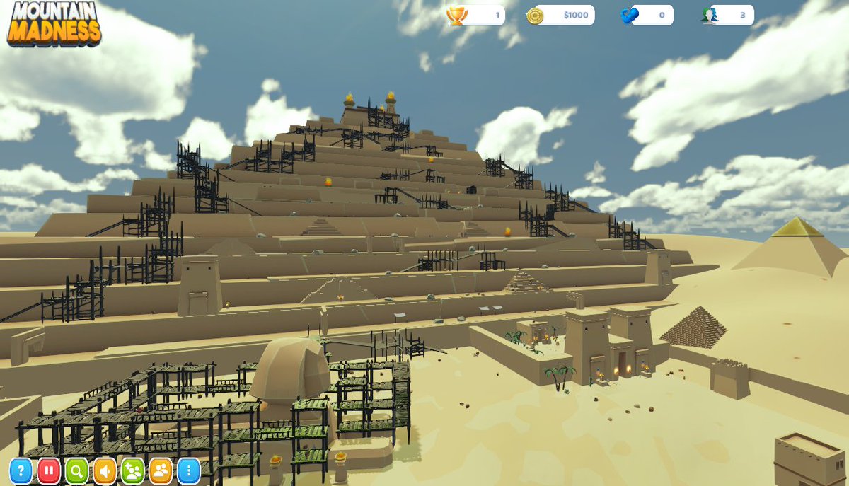 mountainmadgame's tweet photo. It's #screenshotsaturday, and I'm working on the next level, a pyramid under construction.

#rpg #casualgaming #IndieGame #unity3d #gamedev #madewithunity #indiedev #indiegamedev #gamedevelopment #gamedesign #indiegames https://t.co/nnn75aVKYq