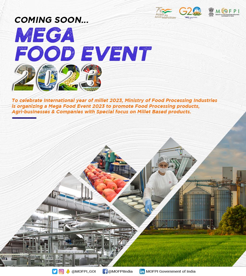FOOD PROCESSING MIN on Twitter "'Mega Food Event 2023' is being