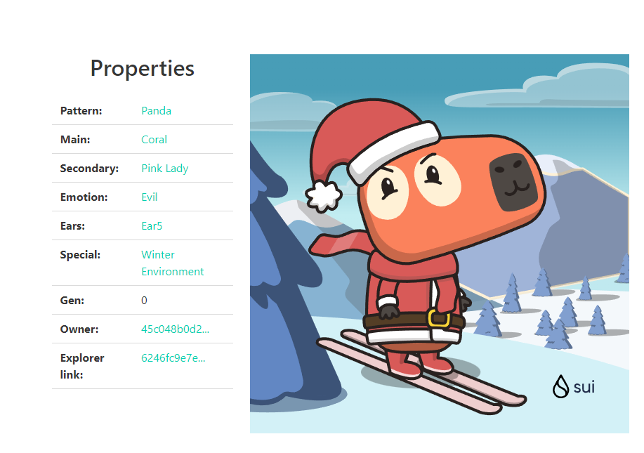 🎁 I just unboxed my Sui Holiday Capy! ❄️

This year's Christmas will be his happiest Christmas, because he spent the first time with his family, so he dressed very beautifully #CapyHolidays  <a href="/SuiNetwork/">Sui</a>