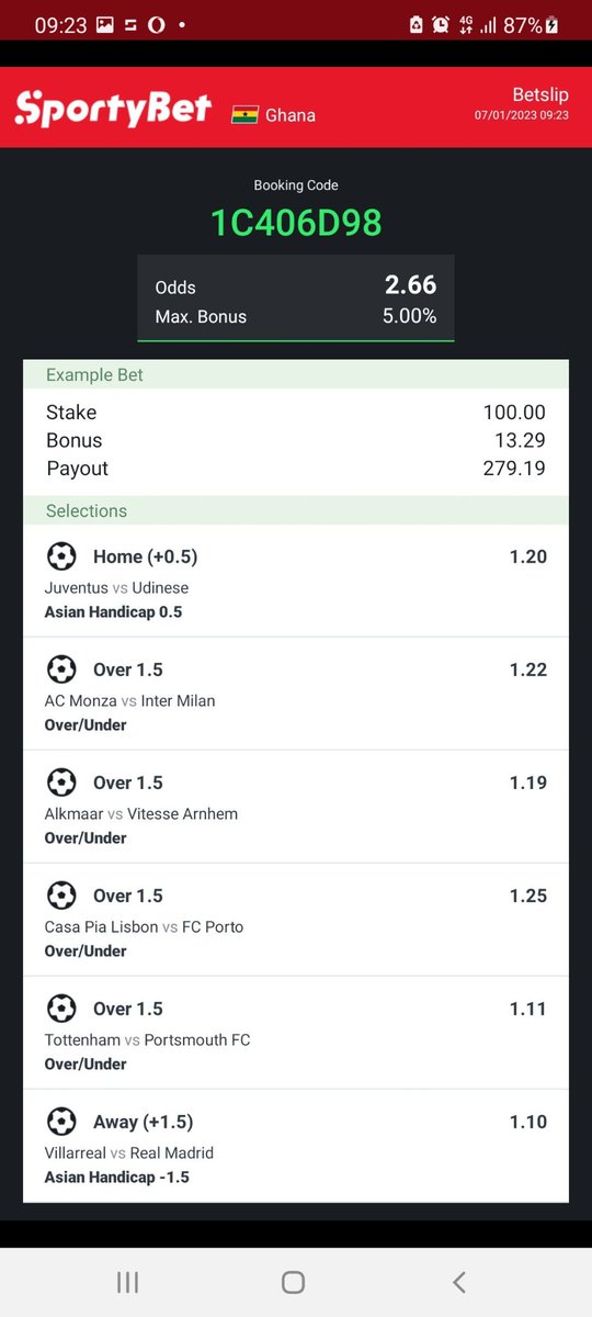 MoneydoubledT's tweet photo. SPORTYBET CODE : 1C406D98
join us on telegram https://t.co/gZEbzSsCrl https://t.co/fkw9O0aWi5