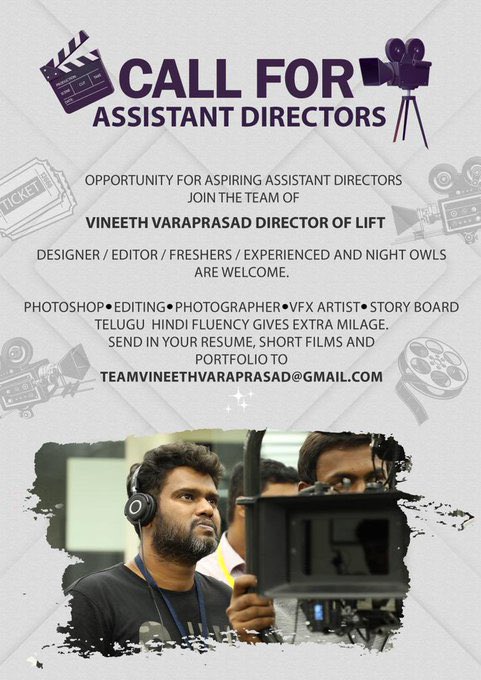 rajakumaari's tweet image. Call for #AssistantDirectors