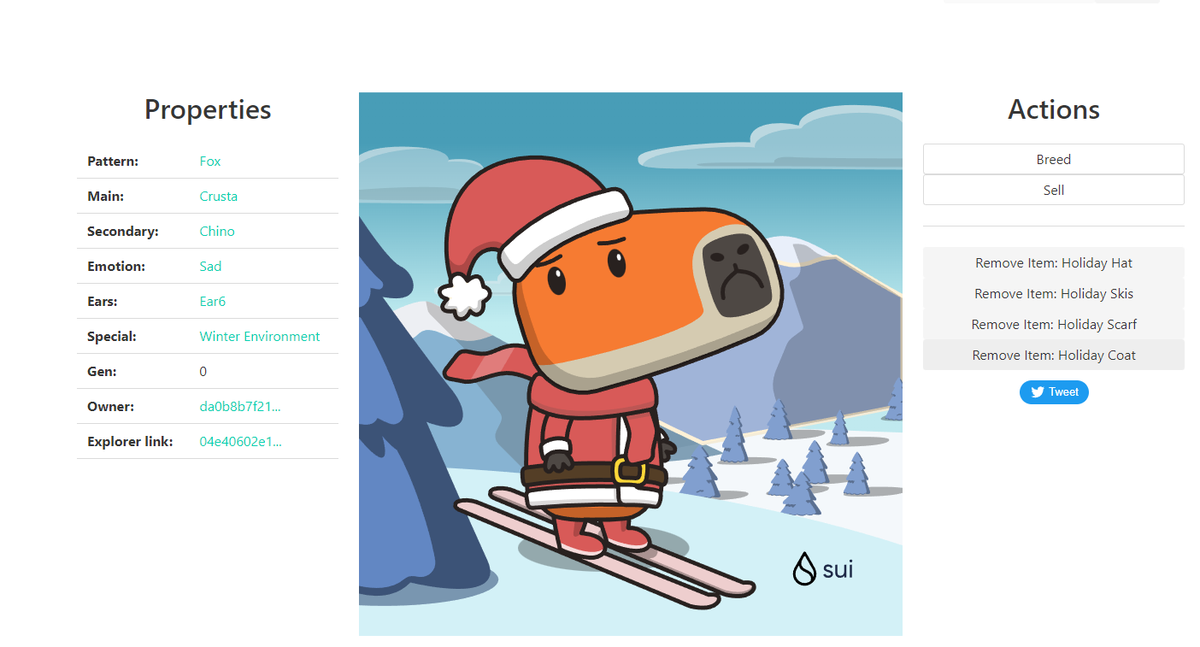 🎁 I just unboxed my Sui Holiday Capy! ❄️
This year's Christmas will be his happiest Christmas, because he spent the first time with his family, so he dressed very beautifully, with flashing lights, looking forward to receiving gifts on Christmas Day #CapyHolidays  <a href="/SuiNetwork/">Sui</a>