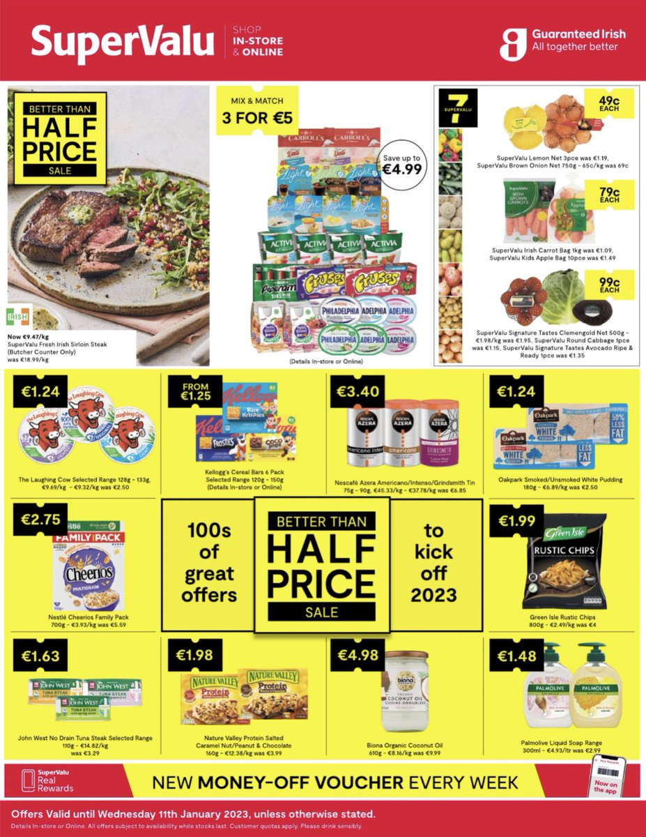 retailsavvy2's tweet photo. 🍿🍓🍻🍷🥩| Retail Savvy 
Weekly Shopping Guide From @SuperValuIRL @dunnesstores @lidl_ireland @Aldi_Ireland #savings #retailsavvy #groceryretail #weeklyshop #foodshopping Full Guide 👉🏻 https://t.co/qxKPP0Uc1S https://t.co/QJ5Gh96pxE