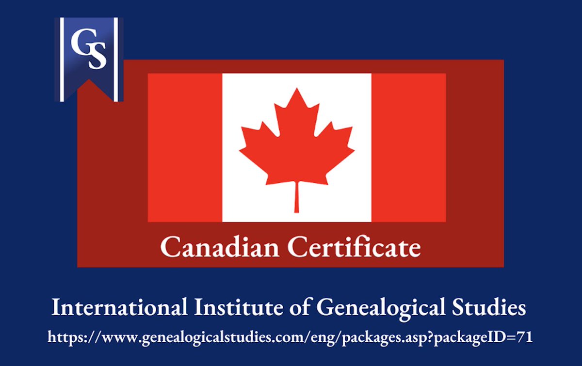 GeneaStudies's tweet photo. Canadian Certificate Course Order. Which courses should you take first? It is recommended for all students to begin with our Methodology Certificate This is the suggested order for taking compulsory #Canadian Records courses #onlineeducation @GeneaStudies
https://t.co/GuEkiU0dlv https://t.co/VCyHTz3SXp