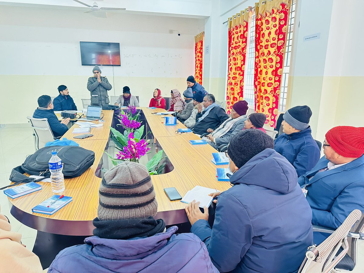 parmeshwarjhaa's tweet image. #HappeningNow: Focus Group Discussion (FGD) with Municipality Key Stakeholders for the Outcome Assessment of #USHHD @SnvNepal #WASHSDG in #KhadakMunicipality @krishnagc