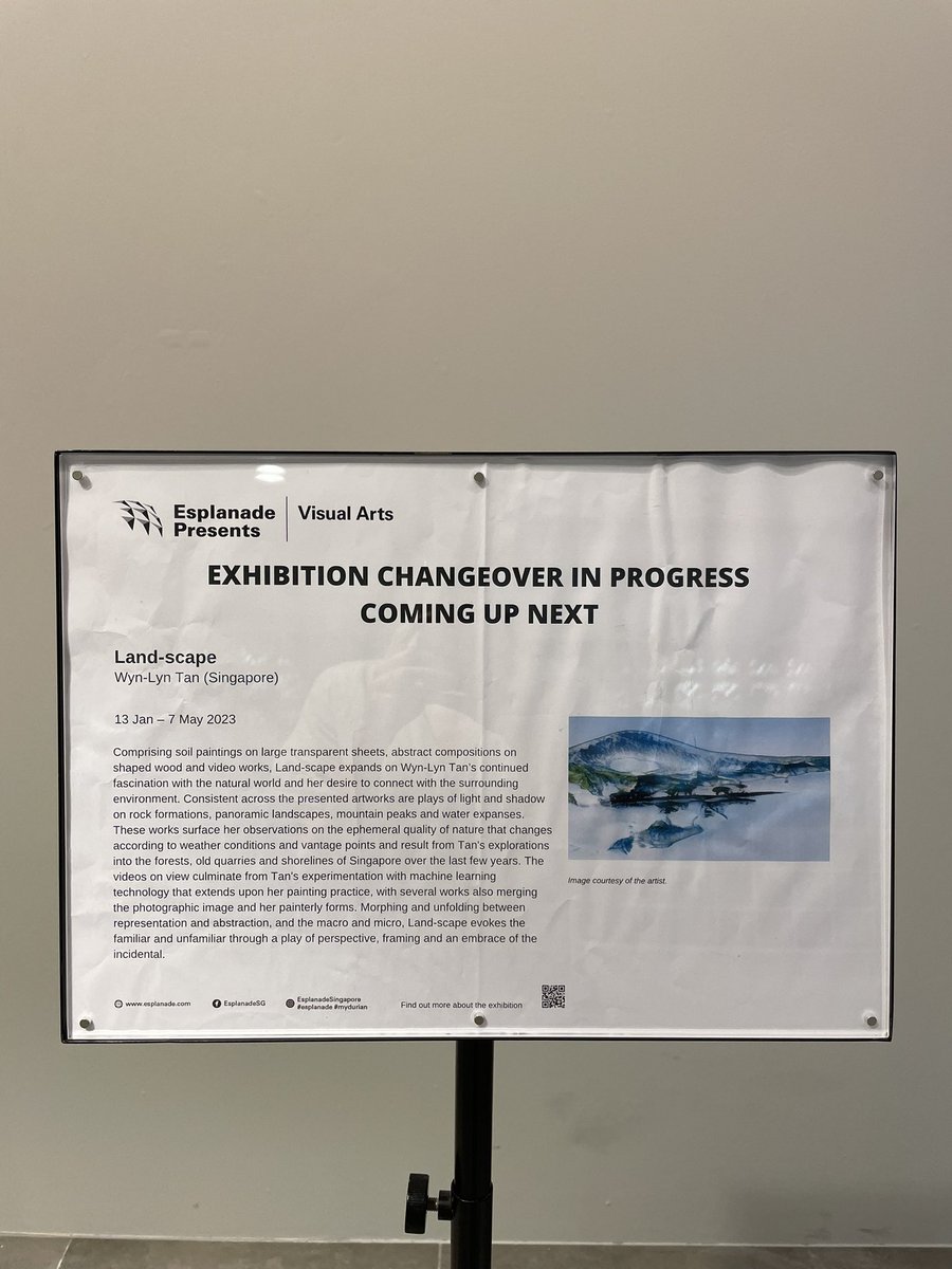 ‘Land-scape’ solo #phygital exhibition #BTS - installation begins