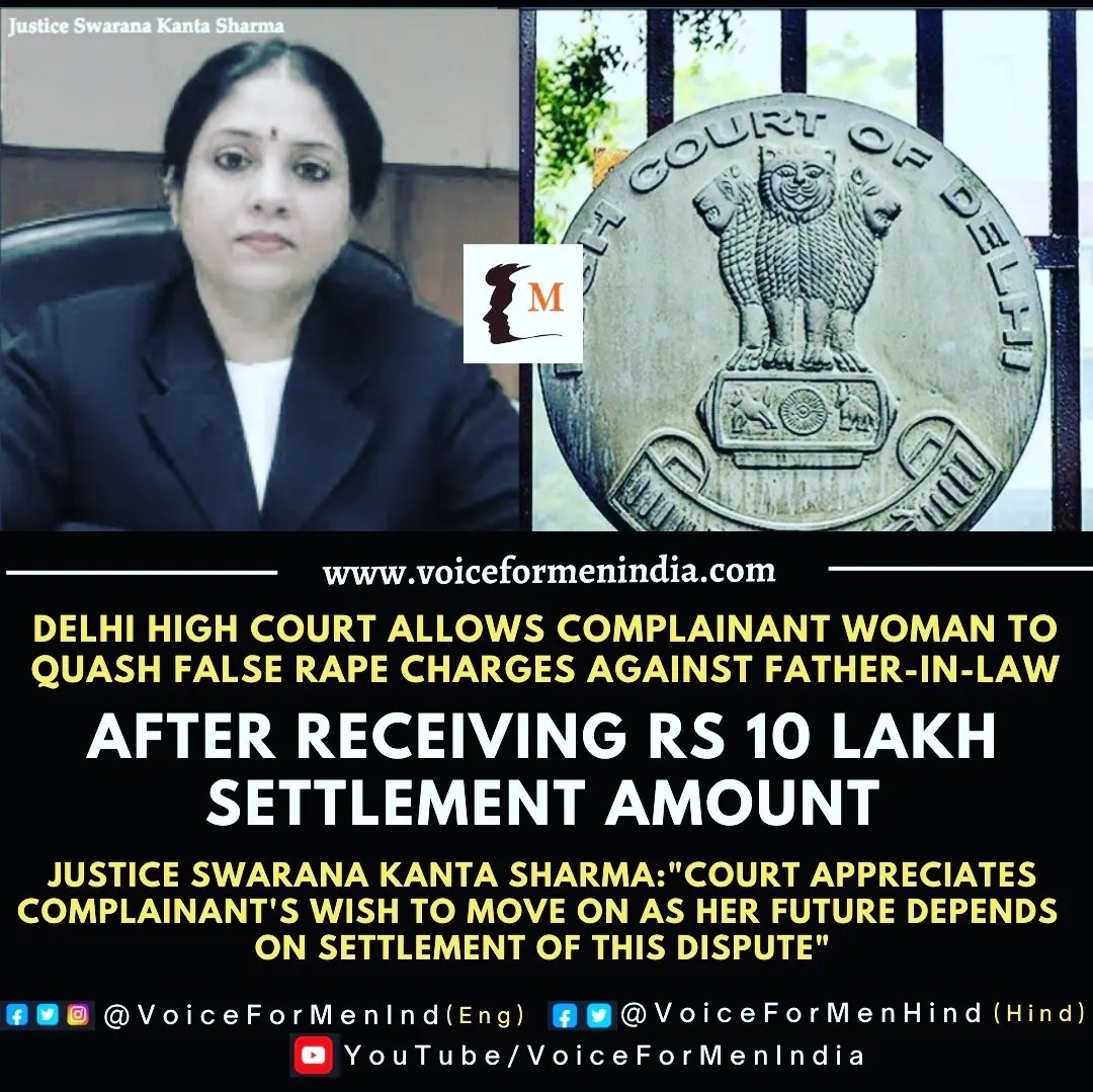 VikramArora20's tweet photo. Paisa do FIR quash karo. What's court role here. Where is Justice ??
#Voice4Men #SpeakUpIndia @voiceformenind https://t.co/MavXwQhBP5