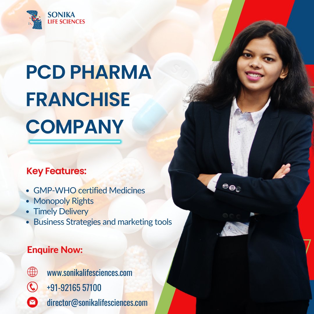 VishalJasuja7's tweet image. Sonika Life Sciences is among the top PCD Pharma Franchise Companies in India and we are offering our business opportunities to every individual who is interested in this industry.

📞 +91-9216557100
🌐  sonikalifesciences.com
📧  director@sonikalifesciences.com

 #PCDfranchise