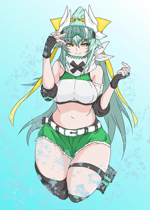 #くそ寒いので水着絵を貼る 