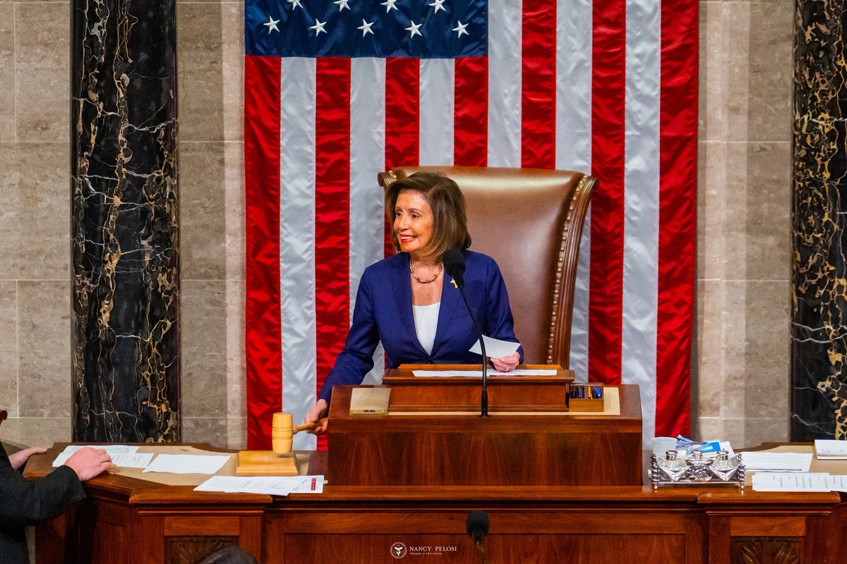 She never went to a second ballot, let alone 15. Never had to bargain away her dignity or authority to get a gavel. Never put her Caucus or the House through anything like this degrading spectacle. No one on her team ever tried to attack someone who opposed her. Real leadership.