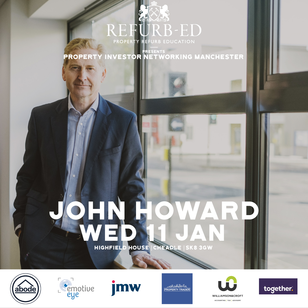 Refurb_Ed's tweet photo. Our first event of 2023! Wednesday the 11th of January! π
Interview with John Howard
#proprefurbed #hmoinvestment #interiordesign #properties #property #propertydeveloper #propertybrothers #propertydevelopers #propertydevelopment #propertyentrepreneur #propertyinvestment https://t.co/WqQXpinhqK