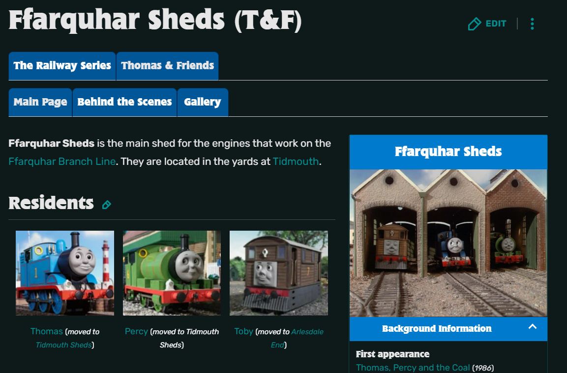 Toby (T&F), Thomas the Tank Engine Wikia